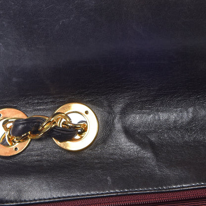 Chanel Lambskin Quilted Jumbo Single Flap Black 10 of 15