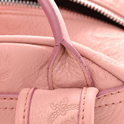 MCM Calfskin Ottomar Monogram Small Backpack Pink 12 of 13