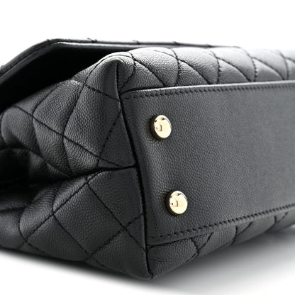 Chanel Caviar Quilted Mini Coco Handle Flap Black 9 of 10