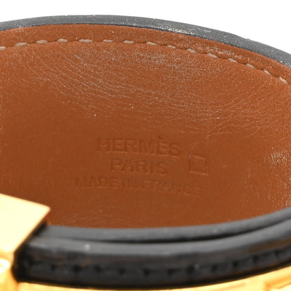 Hermes Shiny Alligator Collier de Chien CDC Bracelet S Black 4 of 5