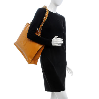 Chanel Lambskin Jumbo CC Shoulder Bag Orange 2 of 12