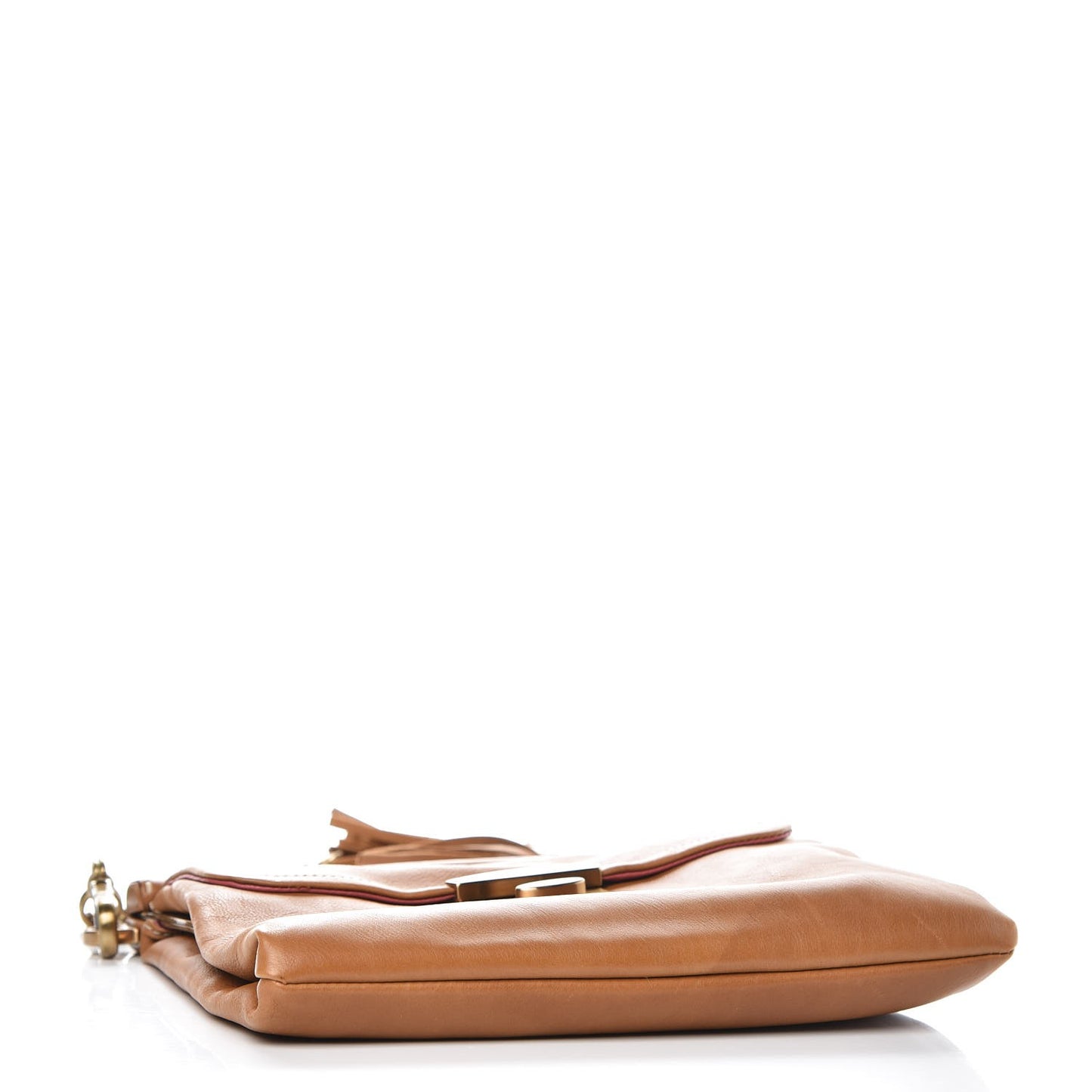 Soft Calf Tassel Chain Bag Naturale