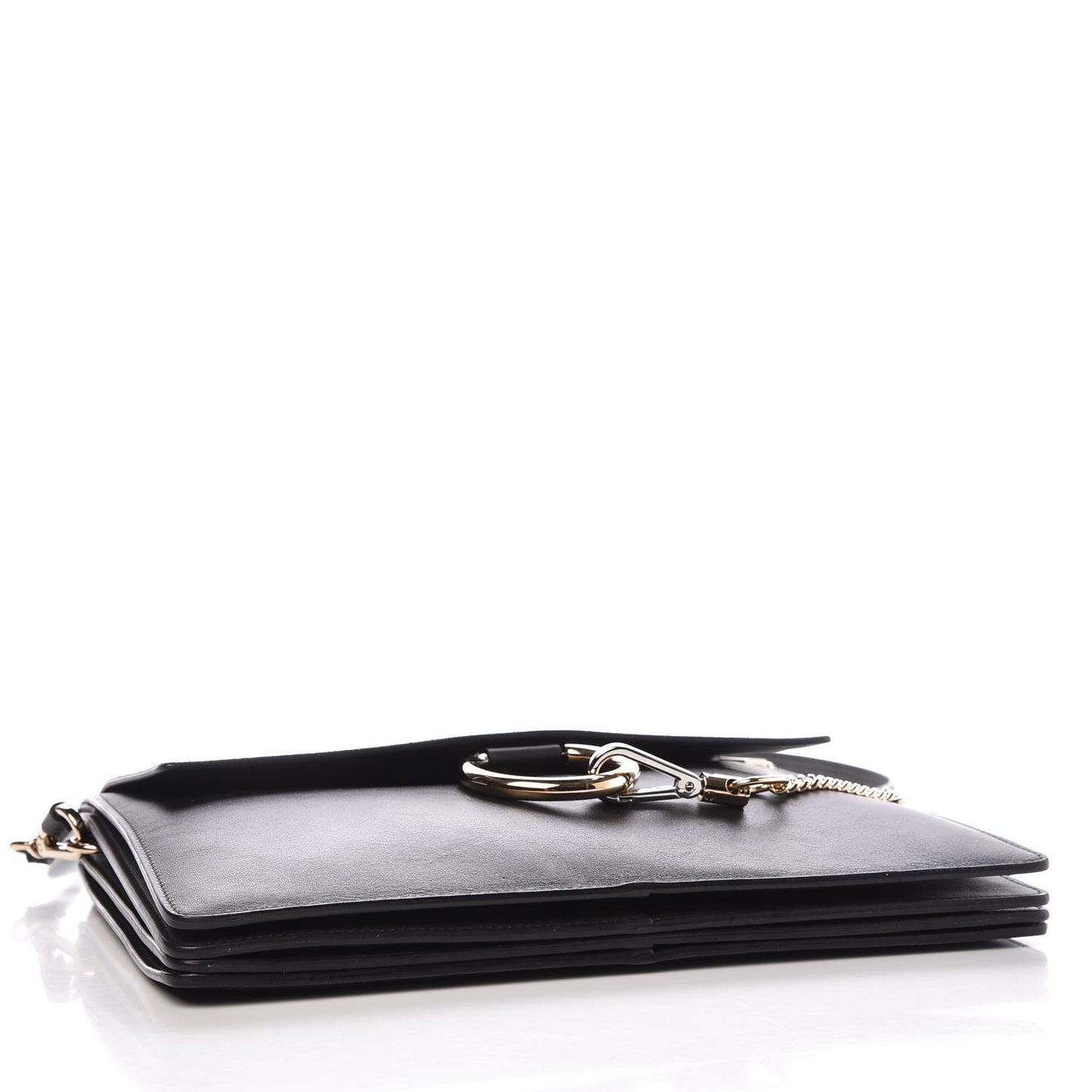 Calfskin Suede Medium Faye Shoulder Bag Carbon Grey