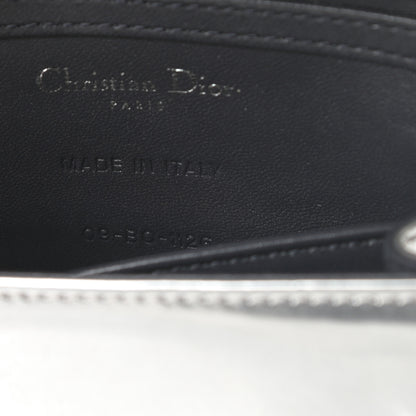 Christian Dior Metallic Patent Micro-Cannage Baby Diorama Flap Bag Silver 7 of 12