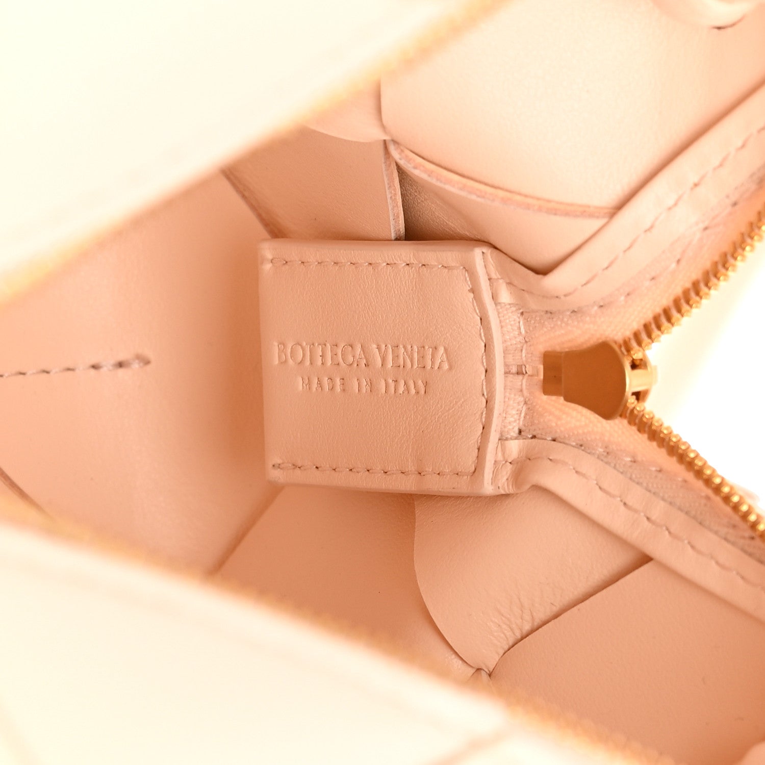 Bottega Veneta Lambskin Maxi Intrecciato Mini Cassette Camera Bag Macaroon 6 of 9