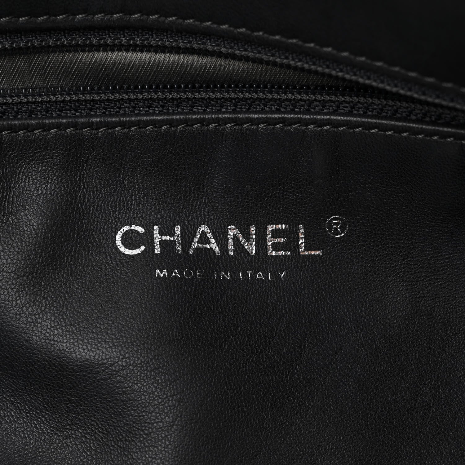 Chanel Snakeskin Twisted Maxi Flap Grey 6 of 10