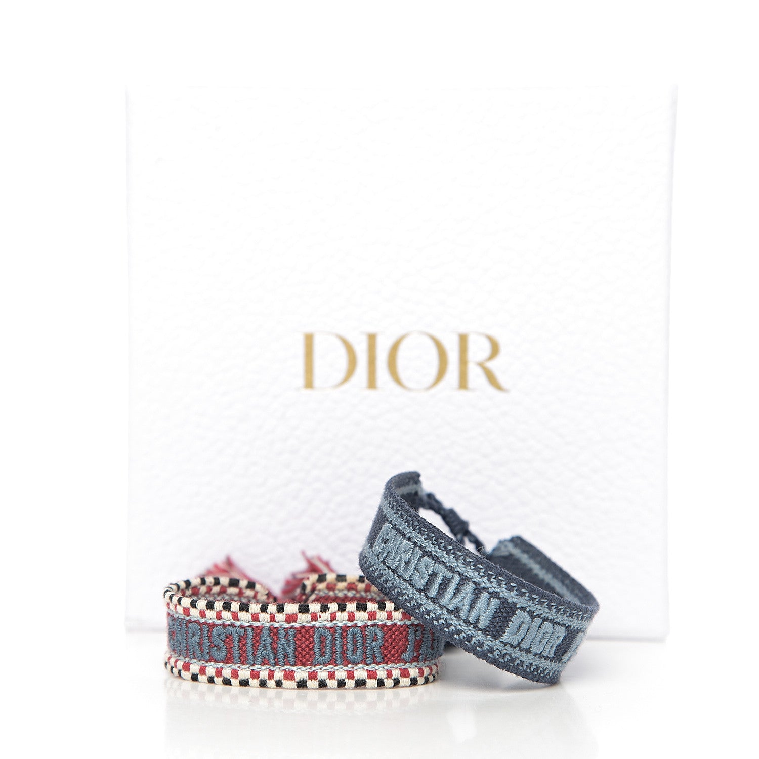 Christian Dior Woven Cotton J'Adior Friendship Bracelet Set 3 of 3
