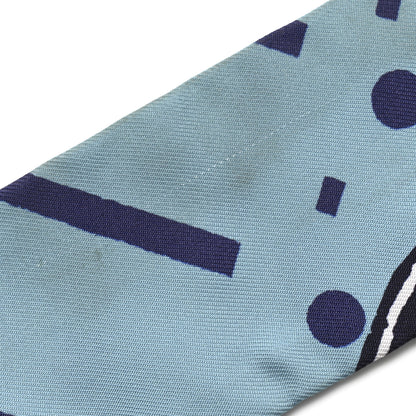 Hermes Silk Jeu De Soie Uniforme Twilly Cobalt Celadon Marine 6 of 6