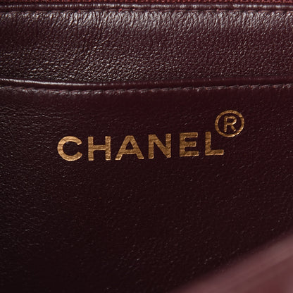 Chanel Lambskin Quilted Medium Single Flap Burgundy 6 of 11