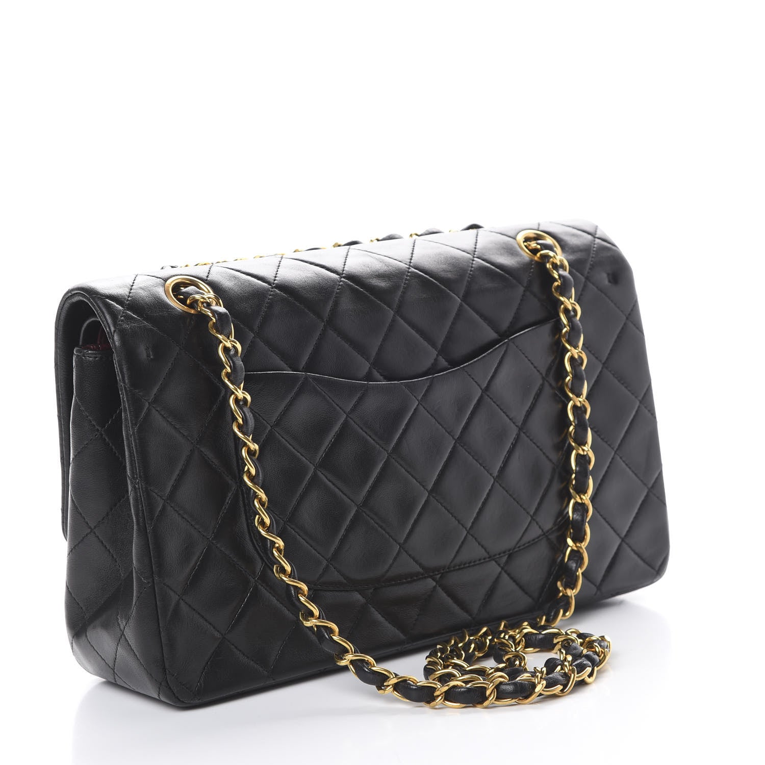 Chanel Lambskin Quilted Medium Double Flap Black 2 of 17