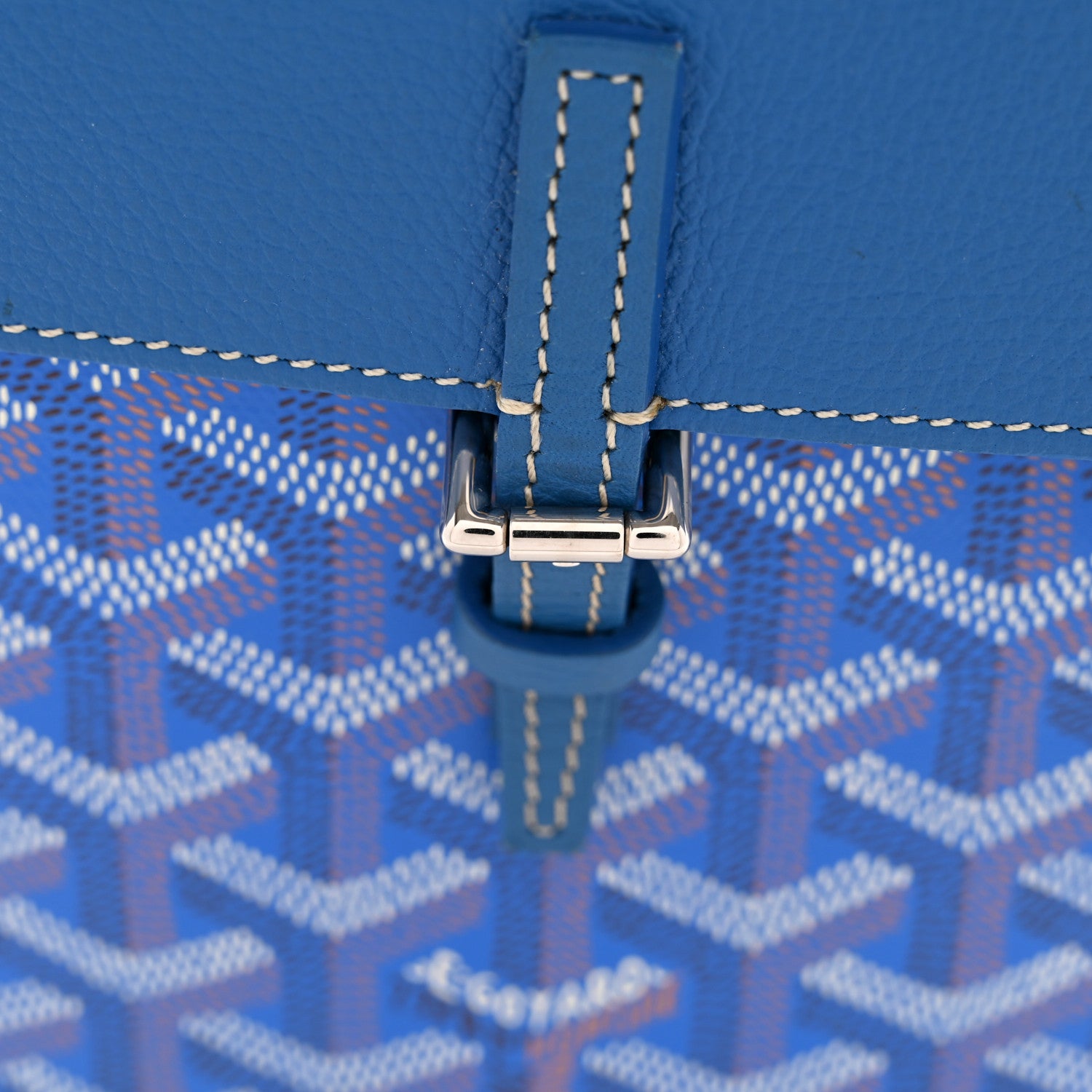 Goyard Goyardine Calfskin Mini Alpin Backpack Sky Blue 13 of 14