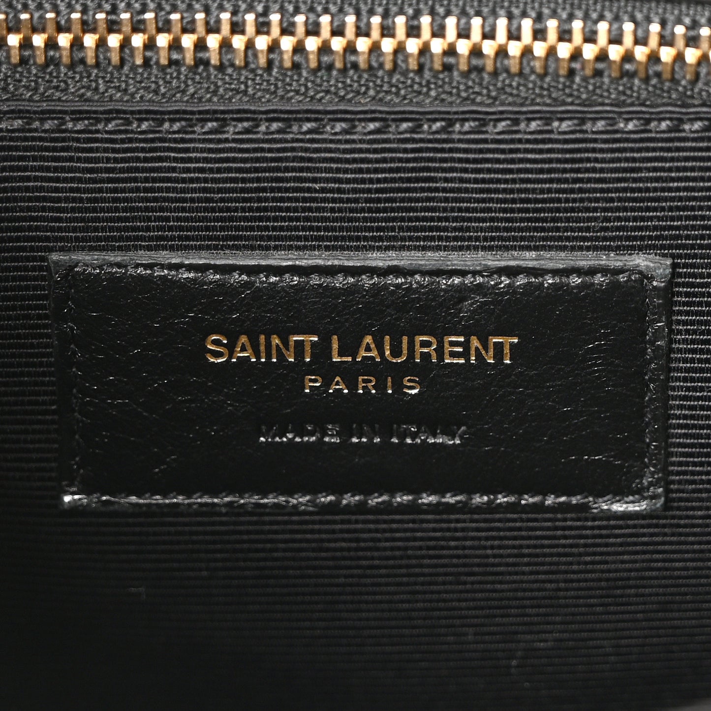Textured Calfskin Medium Classic Monogram Universite Bag Black