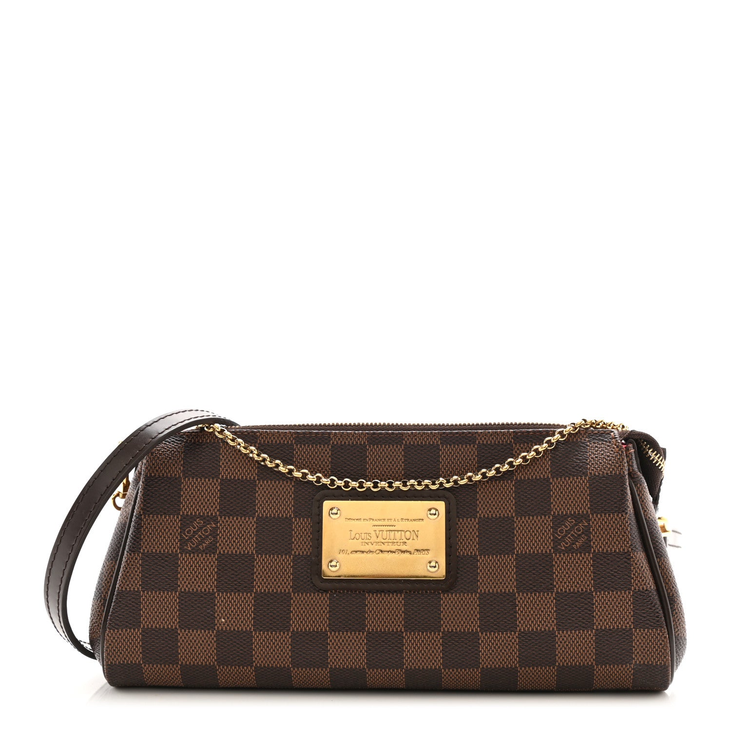 Louis Vuitton Damier Ebene Eva Clutch 1 of 10