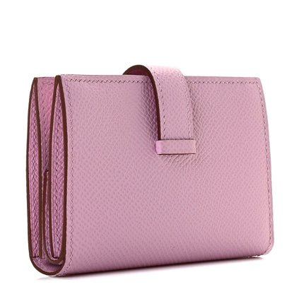 Hermes Epsom Mini Bearn Wallet Mauve Sylvester 3 of 7