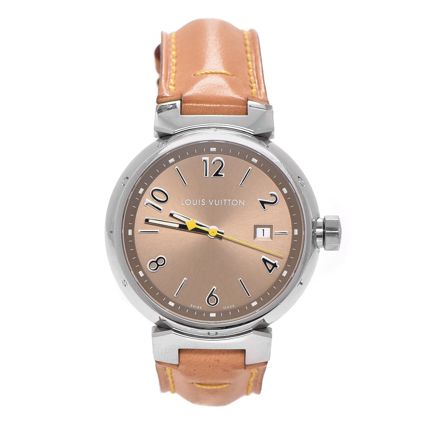 Stainless Steel Vachetta 39mm Tambour Quartz Watch Champagne