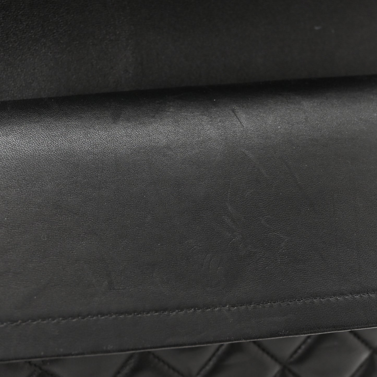 Lambskin Quilted Jumbo Double Flap Black