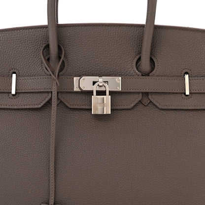 Hermes Togo Birkin 35 Etain 8 of 12