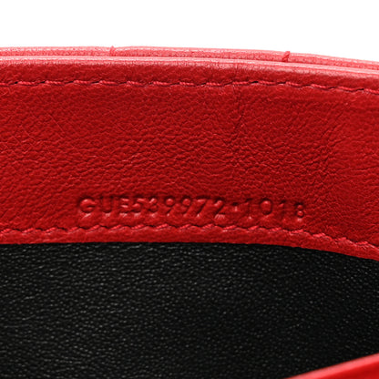 Saint Laurent Lambskin Matelasse Monogram Large Vicky Continental Wallet Rouge Eros 8 of 9