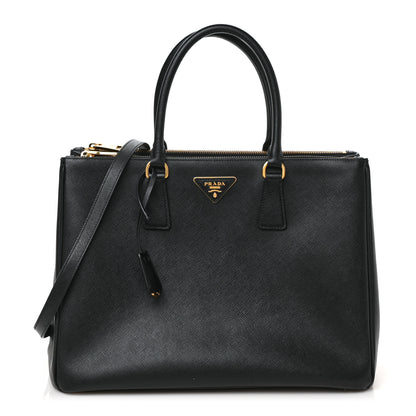 Prada Saffiano Large Galleria Double Zip Tote Black 1 of 8