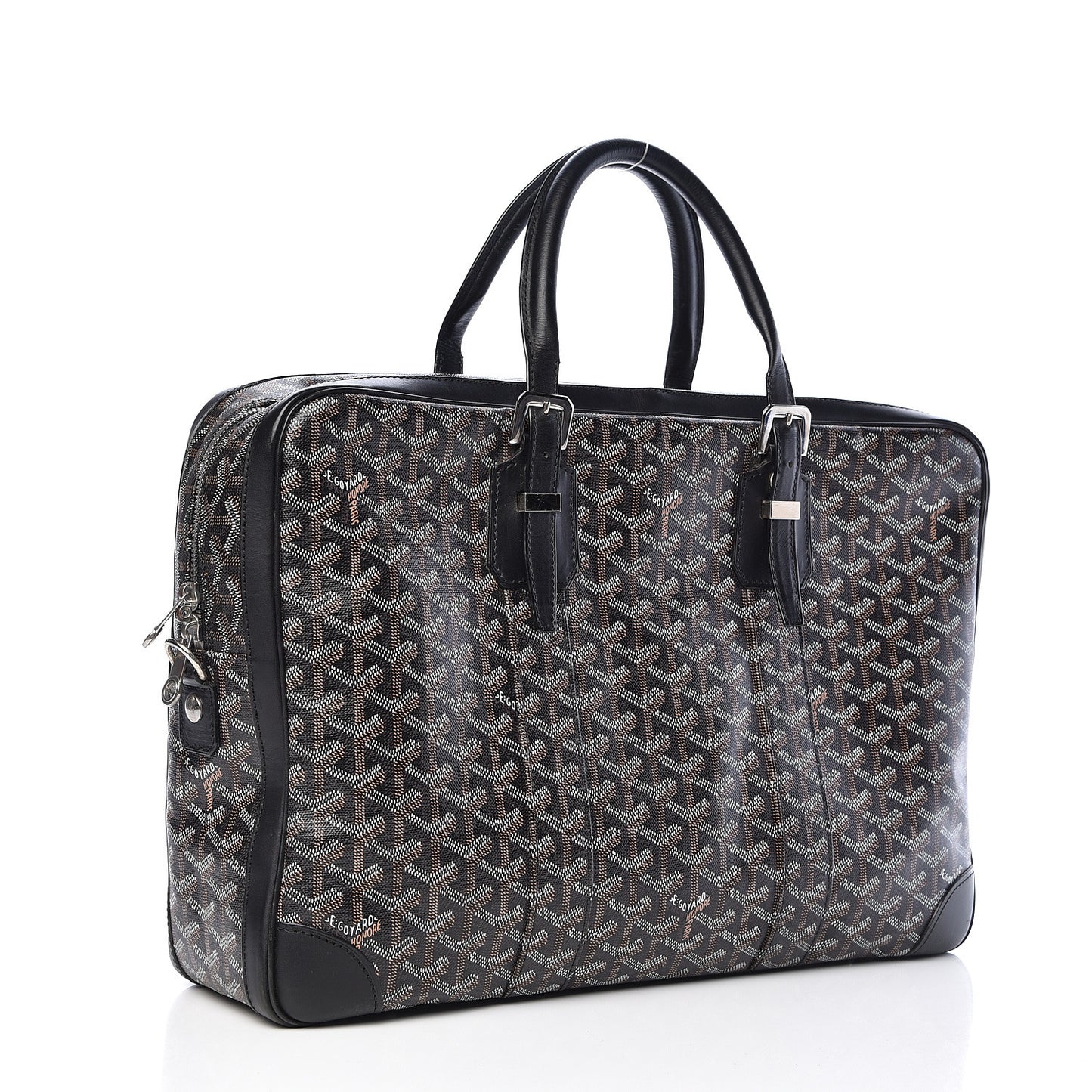 Goyardine Ambassade MM Briefcase Black