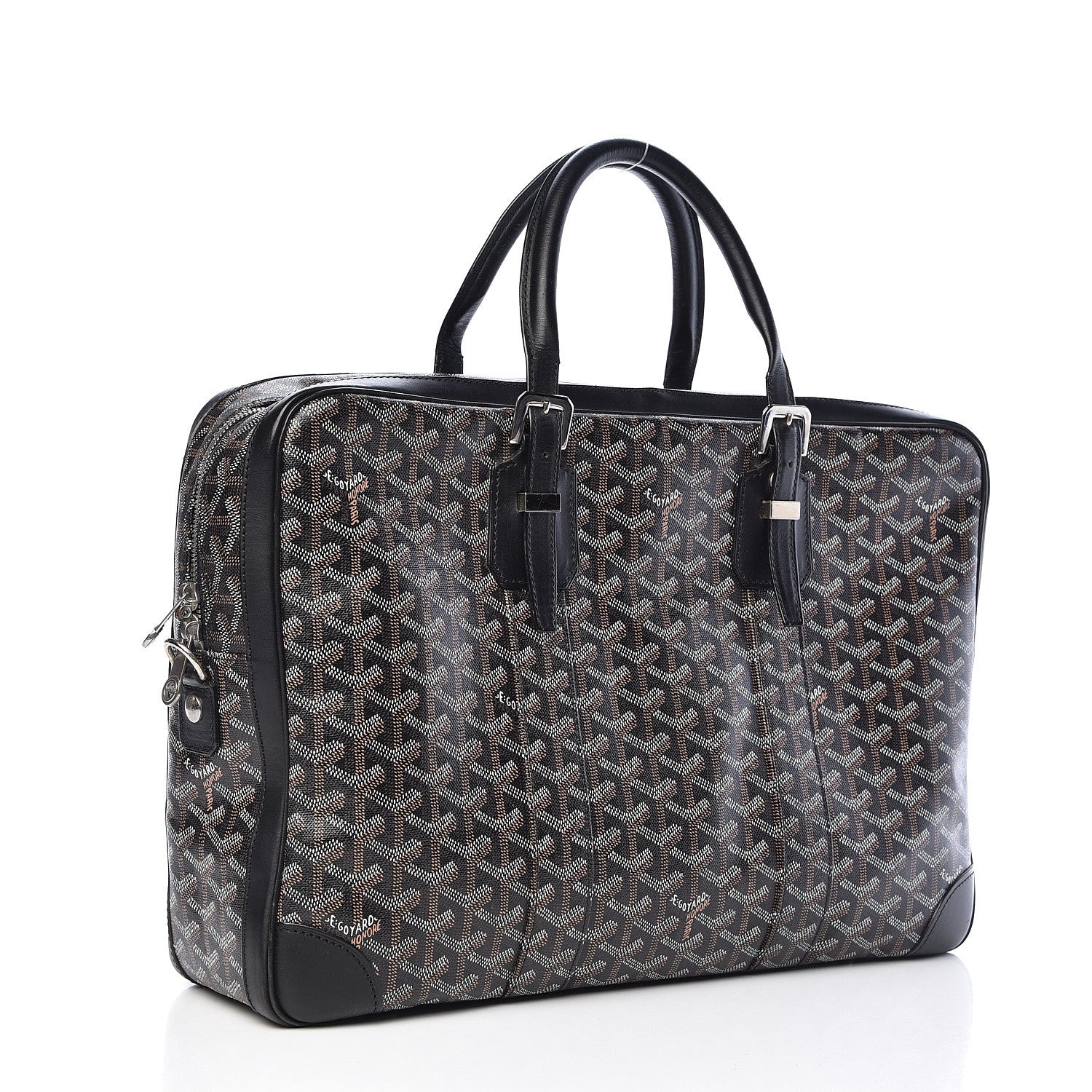 Goyard Goyardine Ambassade MM Briefcase Black 3 of 9