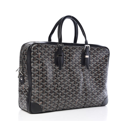 Goyard Goyardine Ambassade MM Briefcase Black 3 of 9
