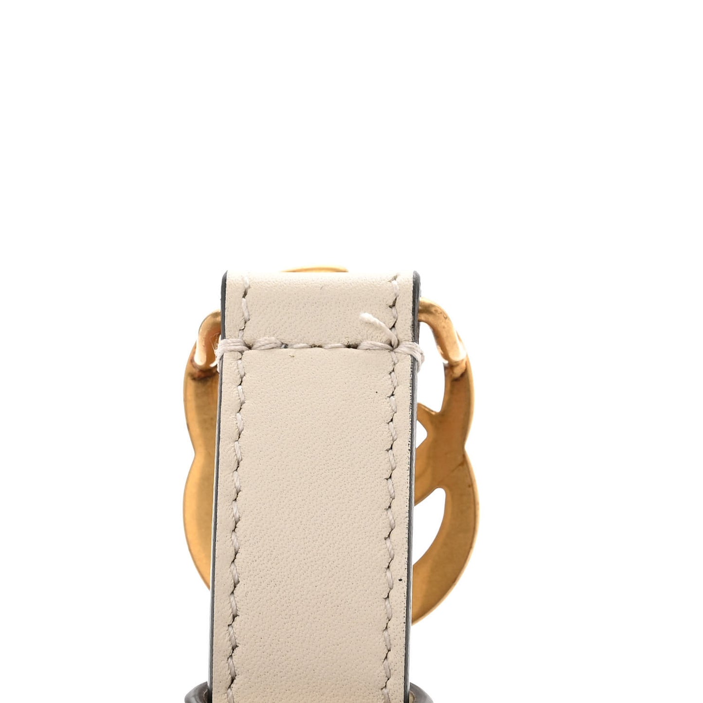Calfskin Double G 20mm Belt 80 32 Mystic White