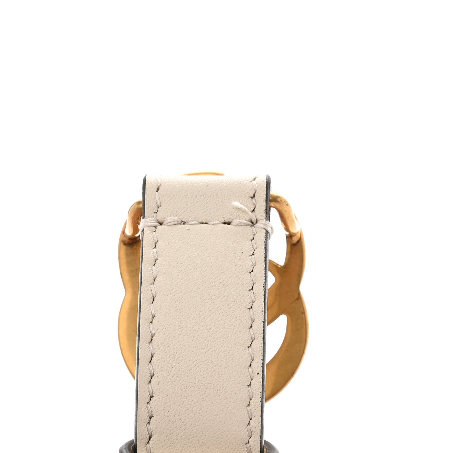 Gucci Calfskin Double G 20mm Belt 80 32 Mystic White 6 of 6
