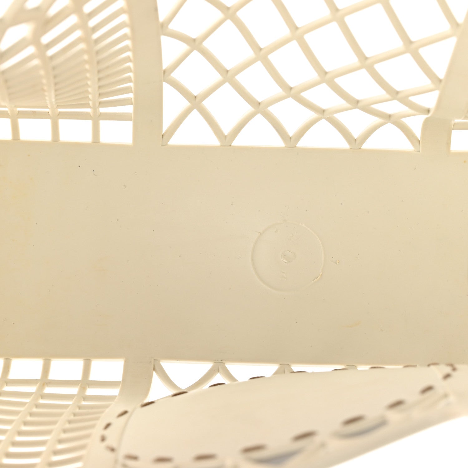 Fendi Recycled Plastic Vitello Liberty Matte Small Fendi Basket White Ice 5 of 10