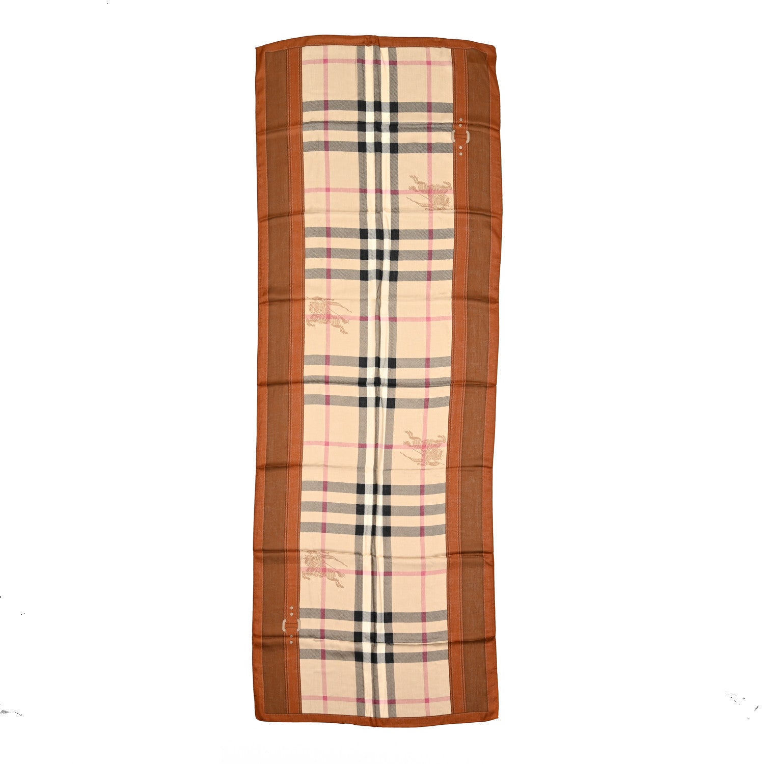 Burberry Modal Silk Haymarket Check Scarf Bronze 1 of 4