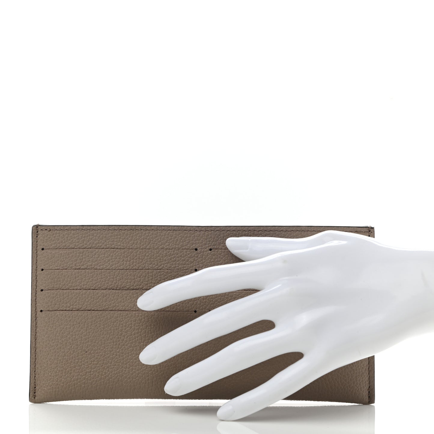 Calfskin Felicie Chain Wallet Card Holder Insert Tourterelle