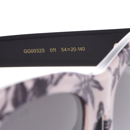 Gucci Acetate Herbarium Print Square Frame Sunglasses GG0032S Grey 5 of 6