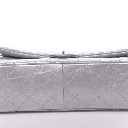 Chanel Metallic Aged Calfskin Quilted 2.55 Reissue 226 Flap Silver 10 of 11