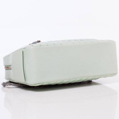 Chanel Lambskin Vertical Quilted Mademoiselle Camera Case Green 5 of 13