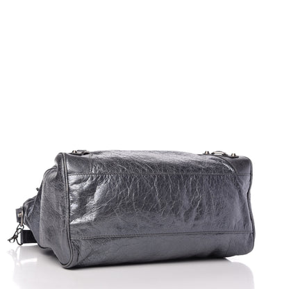 Balenciaga Metallic Agneau Classic Hardware Argent Fonce 5 of 10