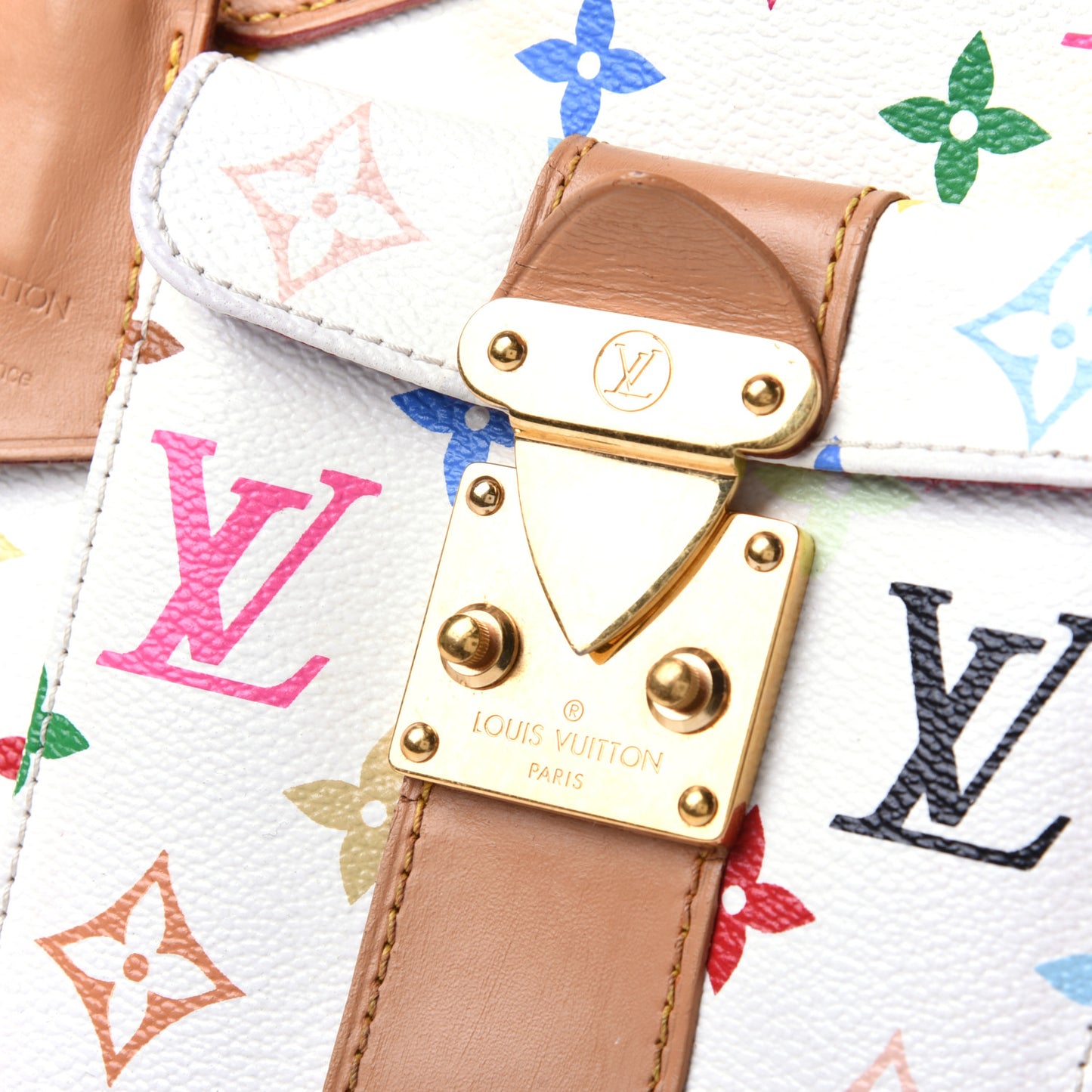 Monogram Multicolor Speedy 30 White