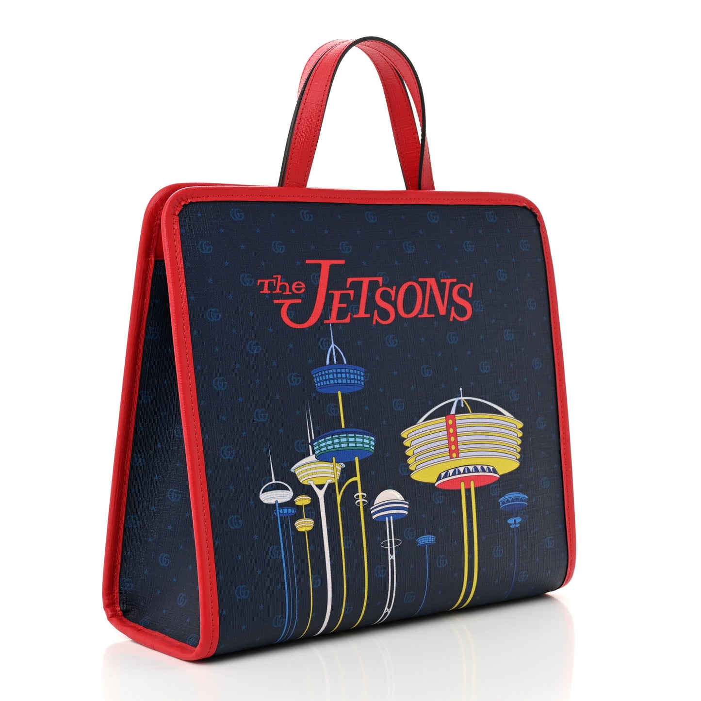 Coated Canvas The Jetsons Childrens Tote Blue Red Multicolor
