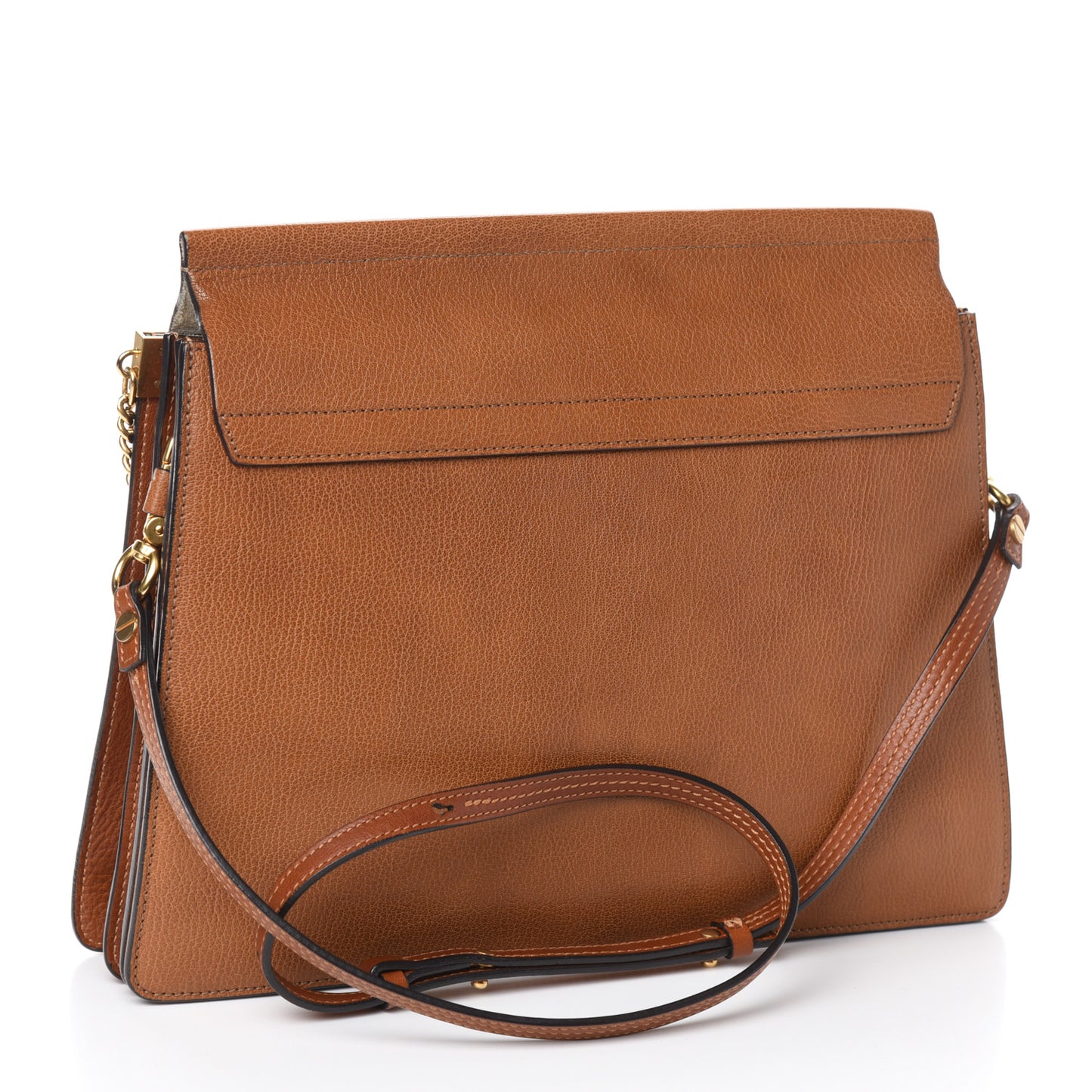 Goatskin Medium Faye Shoulder Bag Caramel