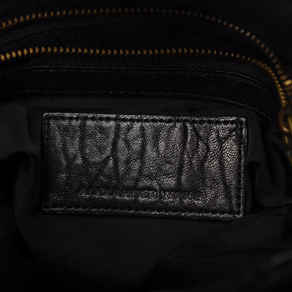 Alexander Wang Pebbled Lambskin Diego Bucket Bag Black Antique Brass Hardware 6 of 11