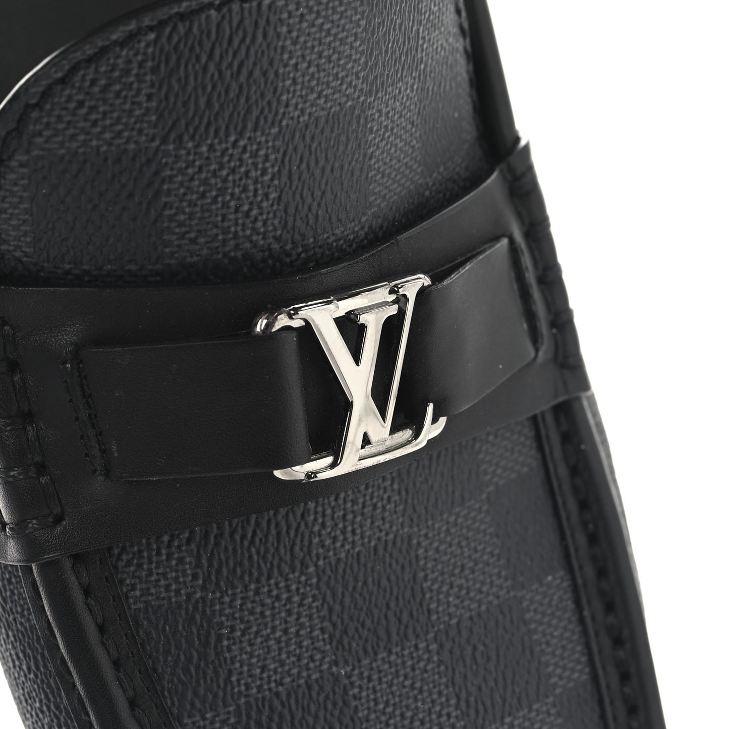 Damier Graphite Calfskin Mens Major Loafers 10