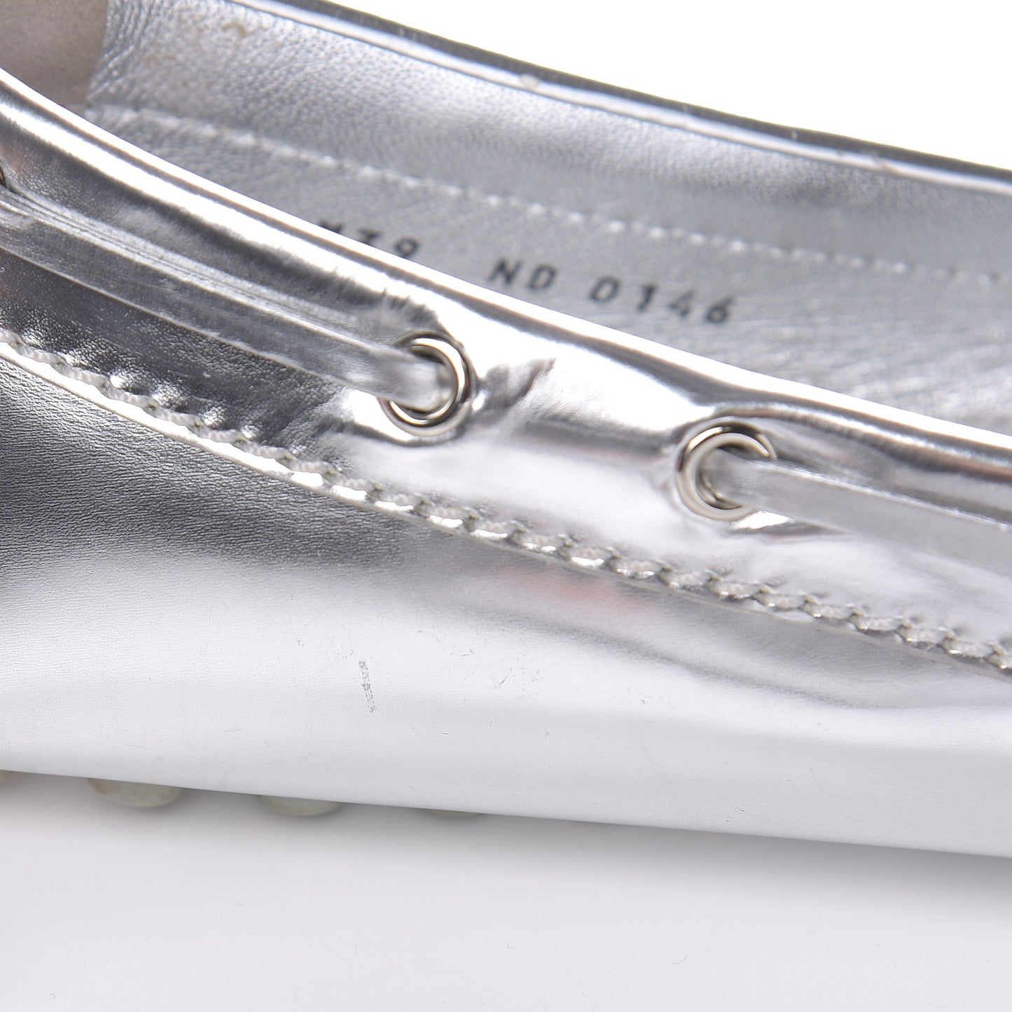 Calfskin Monogram Gloria Loafers 39 Silver