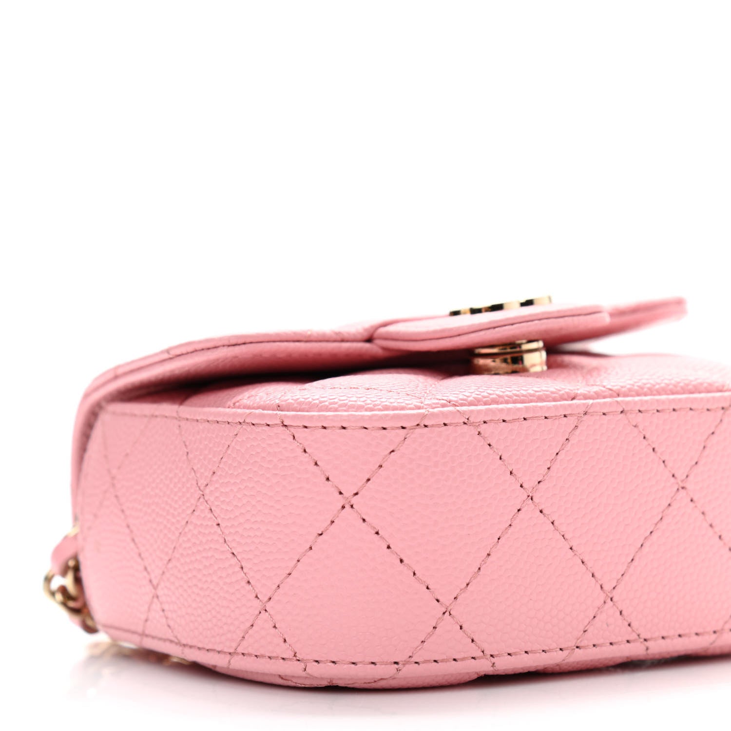 Chanel Caviar Quilted Mini Clutch With Chain Pink 10 of 12