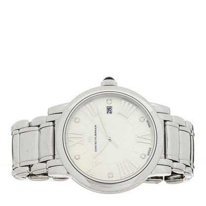 David Yurman Stainless Steel Diamond Mother of Pearl 38mm Classic Quartz Watch 2 of 5
