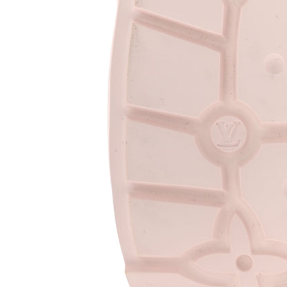 Louis Vuitton Rubber Monogram Embossed Pool 55 Flat Comfort Mule 38 Rose Clair 9 of 9