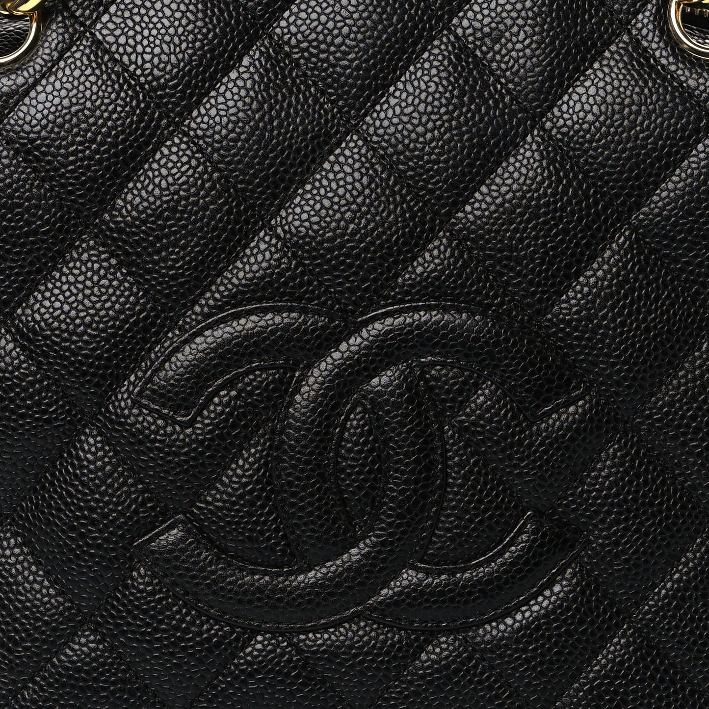 Caviar Quilted Petit Timeless Tote PTT Black