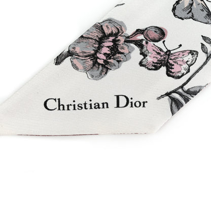 Christian Dior Silk Butterfly Mitzah Scarf Pink 2 of 4
