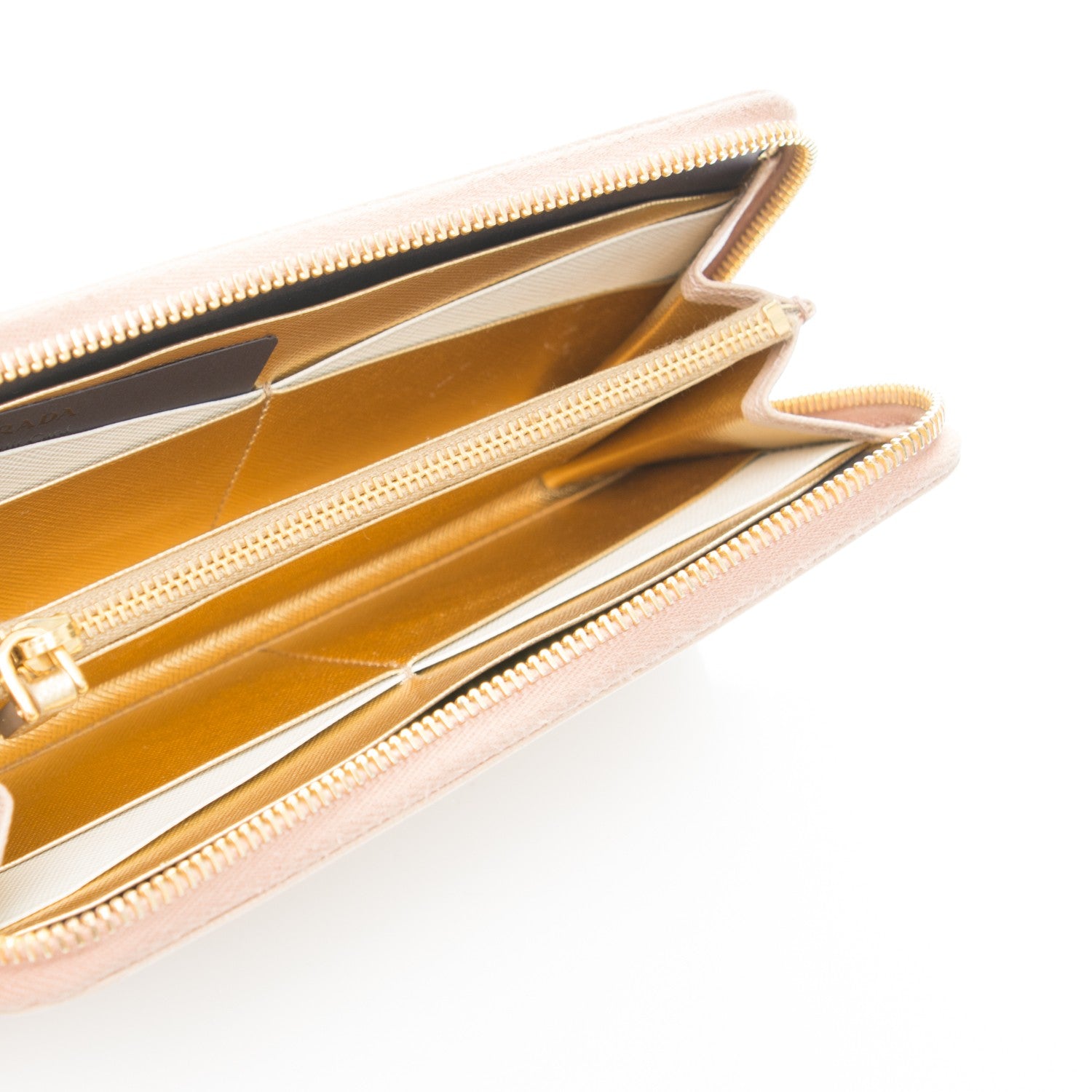 Prada Saffiano Metal Zip Around Wallet Cammeo 5 of 8