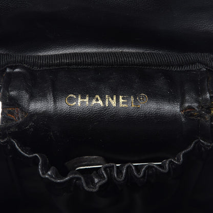 Chanel Lambskin Vanity Cosmetic Case Black 6 of 19