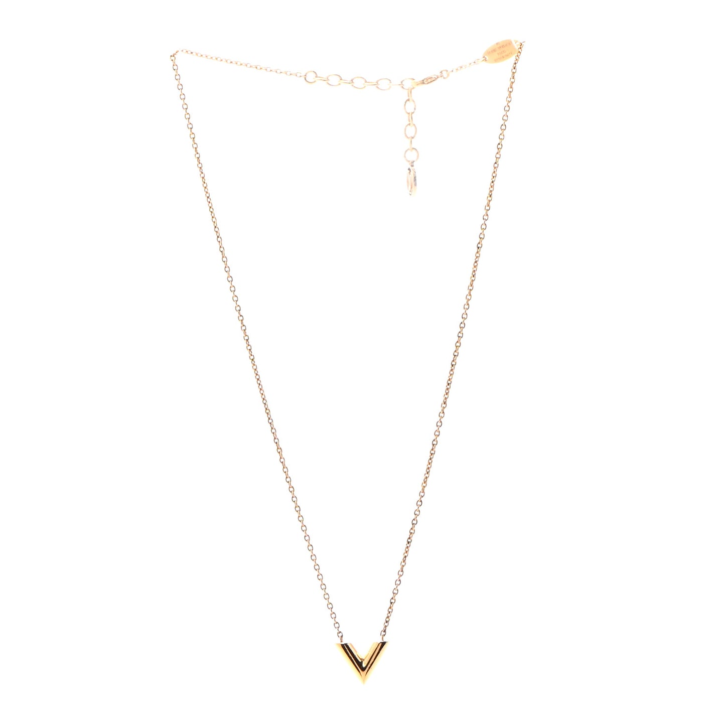 Essential V Necklace Gold