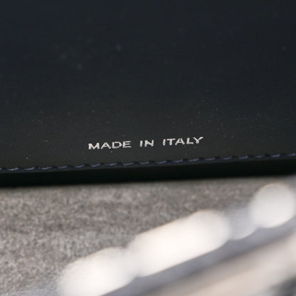 Fendi Vitello King Shiny Nappa Intreccio Petite Peekaboo I SEE U Satchel Midnight 7 of 10